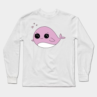Cute Whale Kawaii Long Sleeve T-Shirt